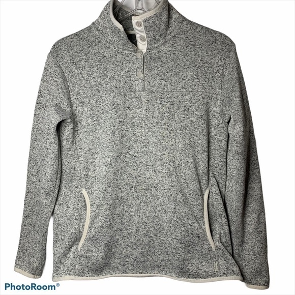 𝅺EDDIE Bauer Radiator Snap Sweater Fleece Size M - Picture 1 of 8